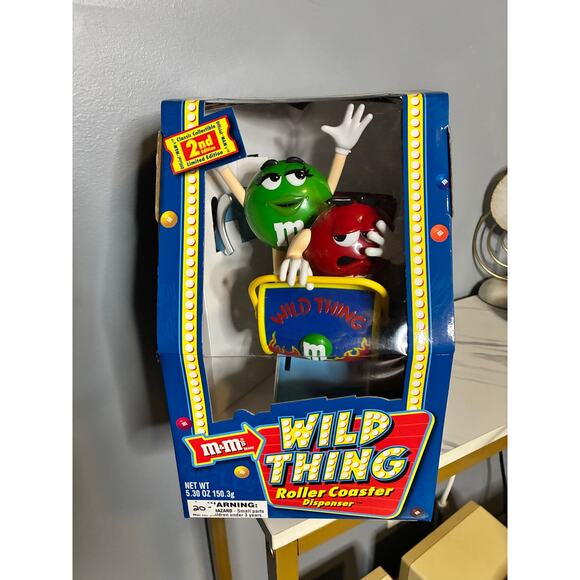 Vintage 2002 M&M’s Wild Thing Roller Coaster Candy Dispenser 2nd Edition Sealed - Picture 3 of 14